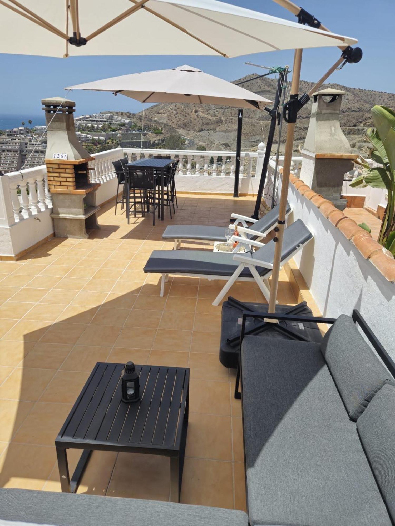 Apartamento Ocean View Sunset Terrace - Near Anfi Del Mar Los Caideros Exterior foto